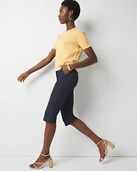 WHBM® Elle Slim Denim-Look Capri Pant