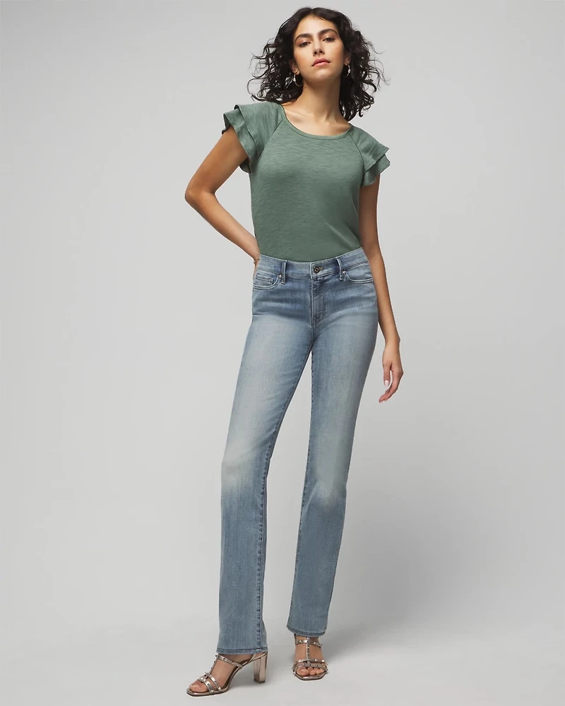 Petite Mid-Rise Everyday Soft Denim™ Bootcut Jeans