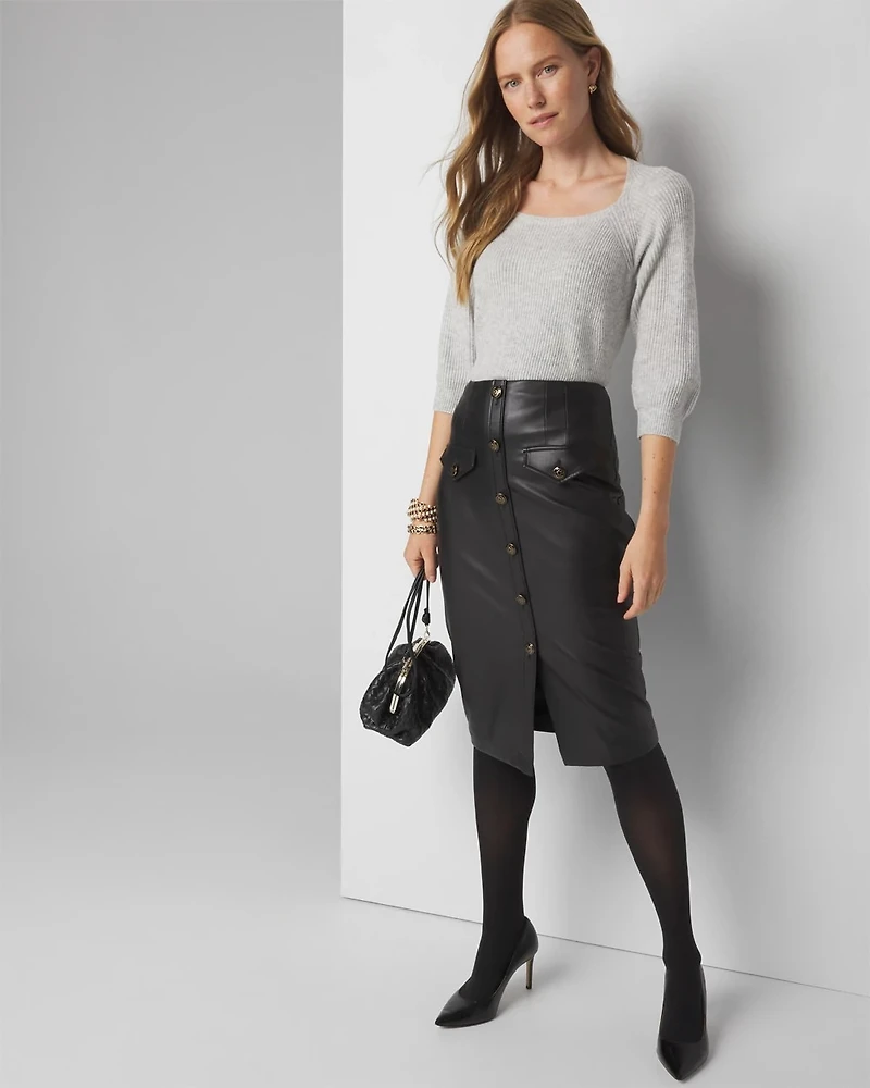 Ribbed Raglan Pullover Sweater