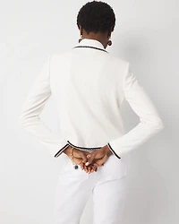 Braided Trim Cropped Jacket