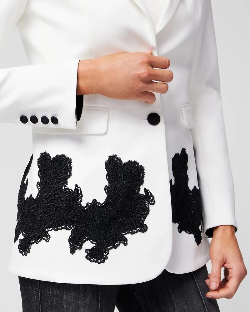 Fashion Blazer With Lace