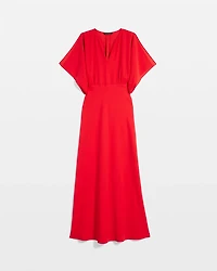 Petite Kimono Sleeve Crepe Gown