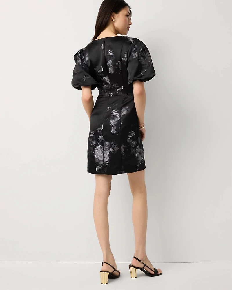 Puff Sleeve Mini Dress