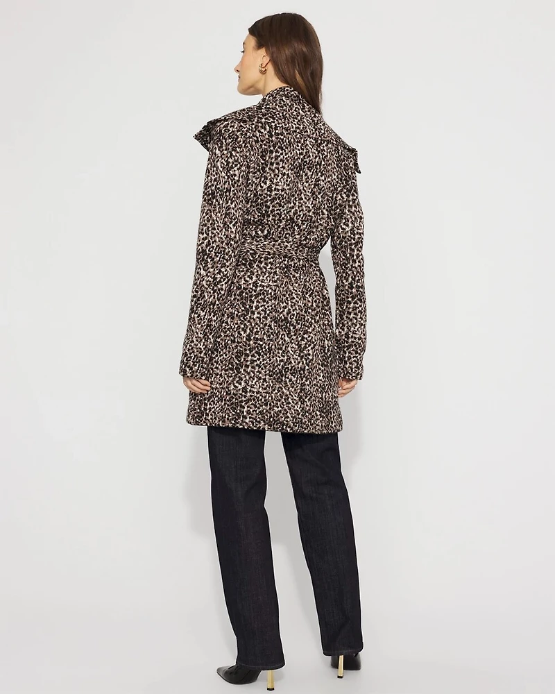 Long Sleeve Plaid Sweater Coat