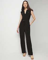 Matte Jersey Utility Jumpsuit