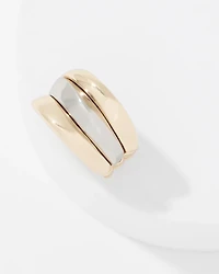 Sculptural Wave Stretch Ring