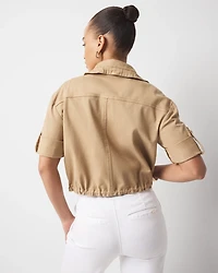 Short-Sleeve Pret Relaxed Utility Jacket