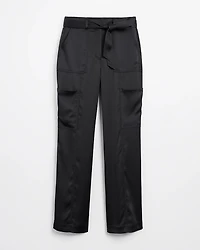 Curvy Belted Utility Wide Leg Trouser