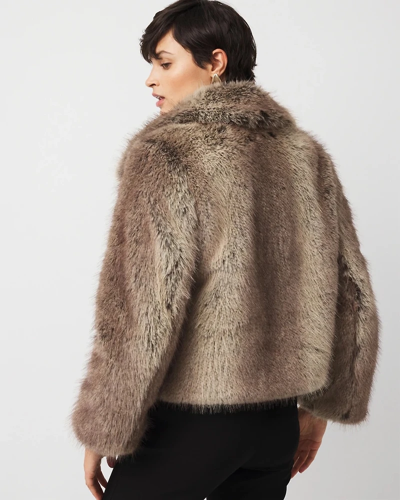 Faux Fur Peacoat