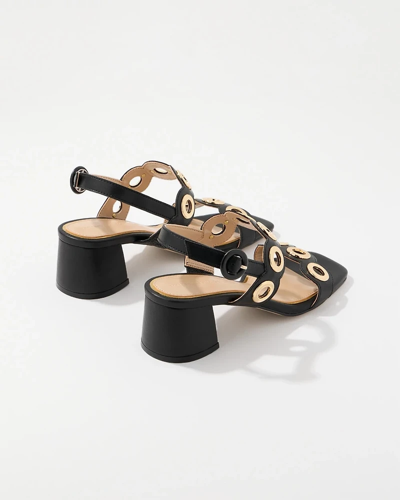 Leather Heeled Sandal