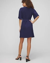 Matte Jersey Belted Kimono Dress