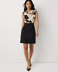 V-neck Sheath Dress