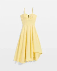 Strapless Corset Midi Dress