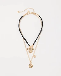 Layered Coin Convertible Necklace