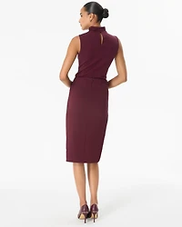 Faux Wrap Pencil Skirt