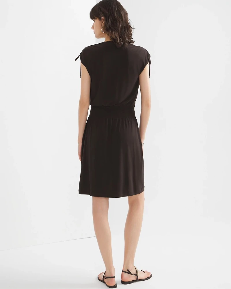 Tie-Shoulder Mini Dress