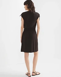 Tie-Shoulder Mini Dress