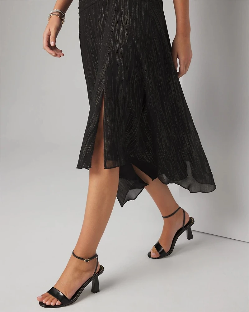 Sleeveless Drop Waist Midi Dress