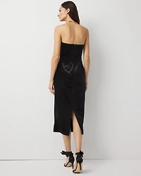 Petite Velvet Midi Dress