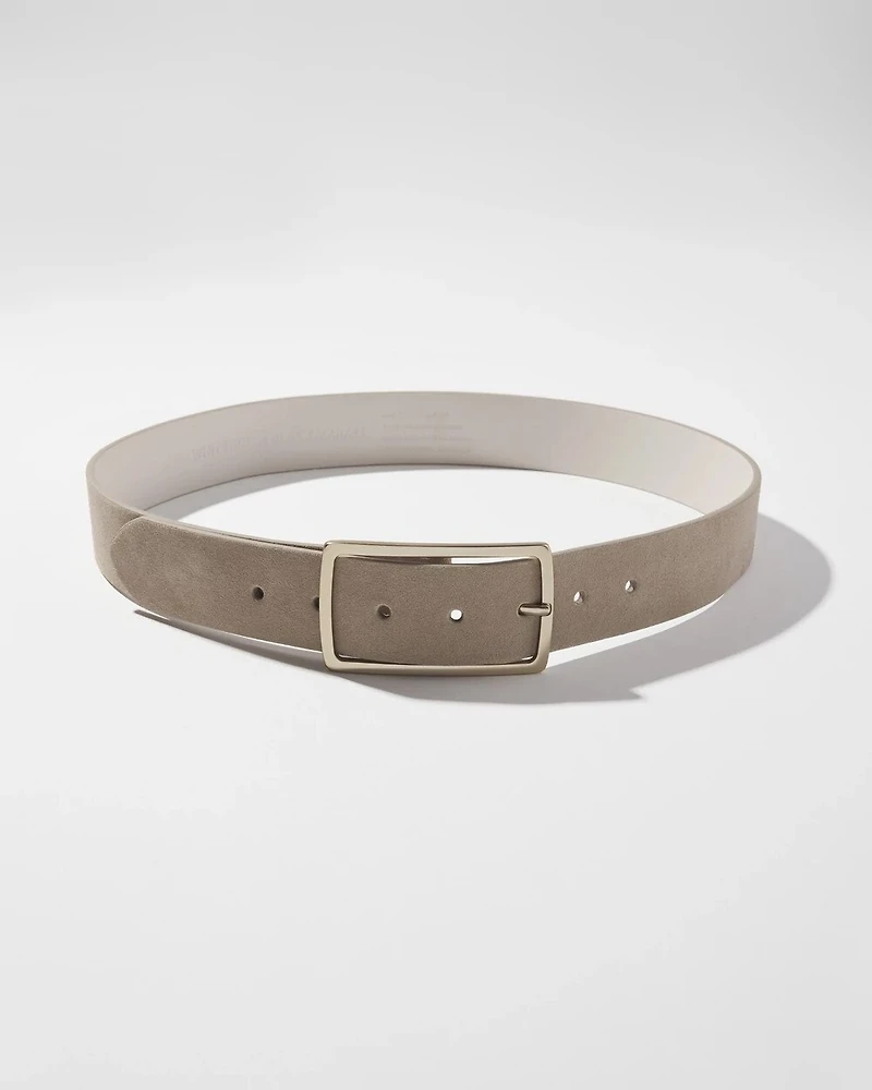 Suede Denim Belt