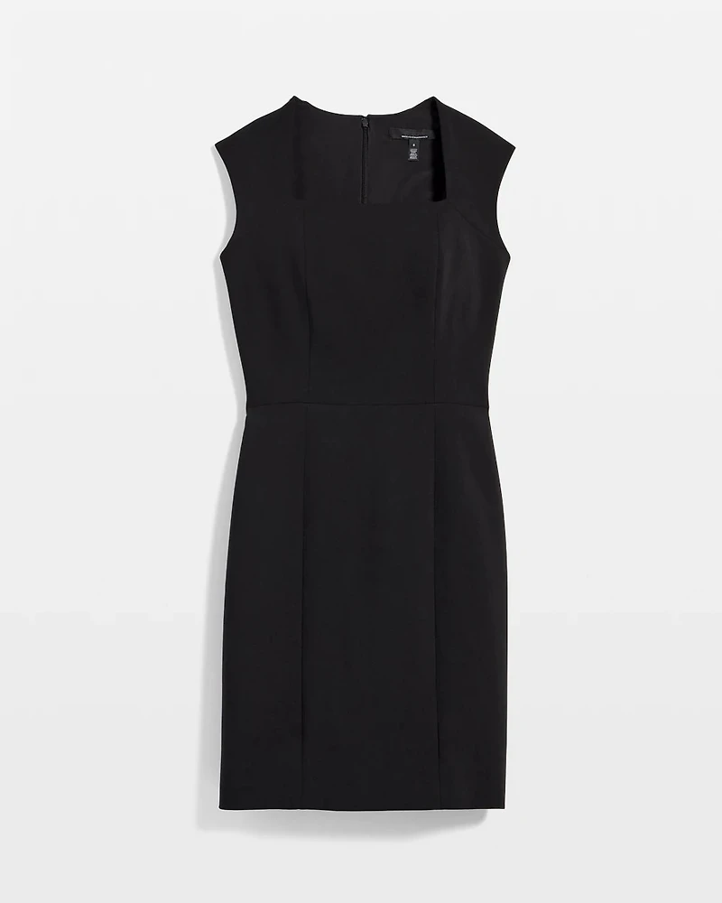 Square Neck Sheath Dress