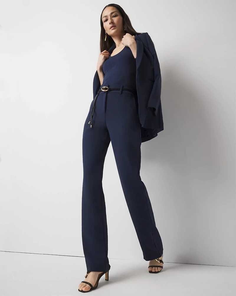 Wide Leg Crepe Trouser