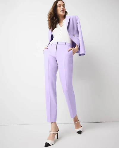 WHBM® Elle Slim Ankle Luxe Double Weave Pants