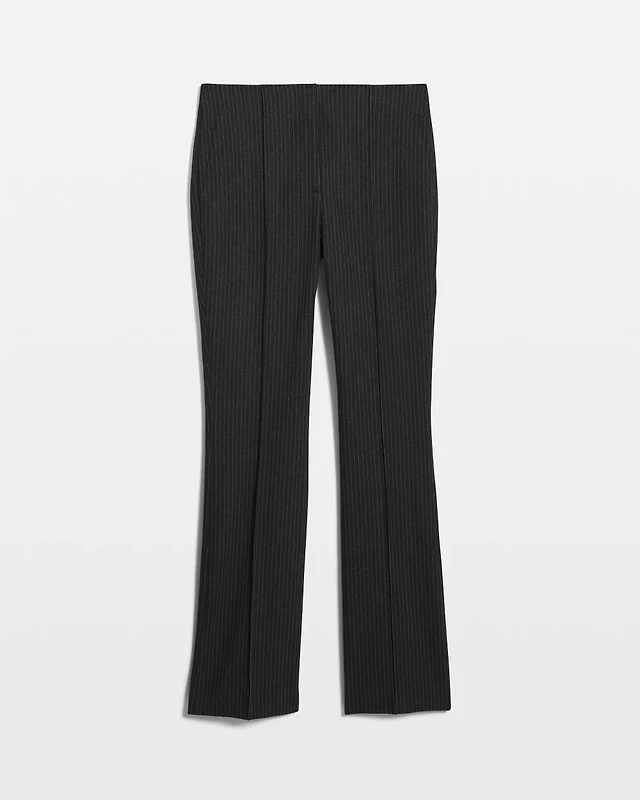 White House Black Market Pinstripe Denim-Look Slim Bootcut Pant
