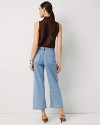 Featherweight High Rise Wide Leg Cropped Jean