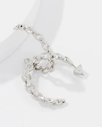 Geometric Links Hoop Earrings