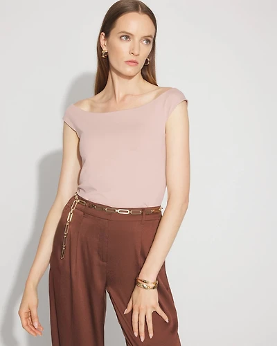 WHBM FORME™ All Ways Stretch At-The-Shoulder Top