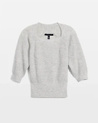 Ribbed Raglan Pullover Sweater