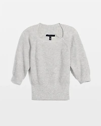 Ribbed Raglan Pullover Sweater