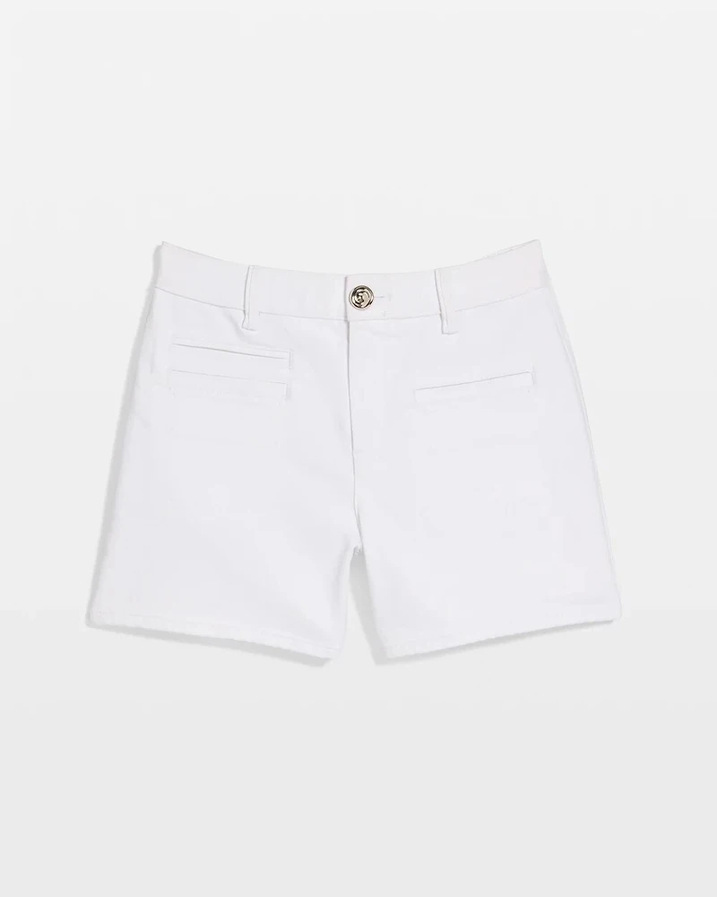 High Rise Denim Short