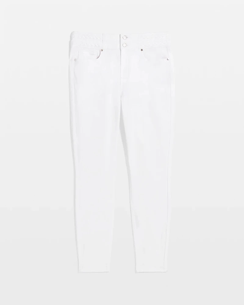 Petite Extra High-Rise Braided Waist Skinny Jean