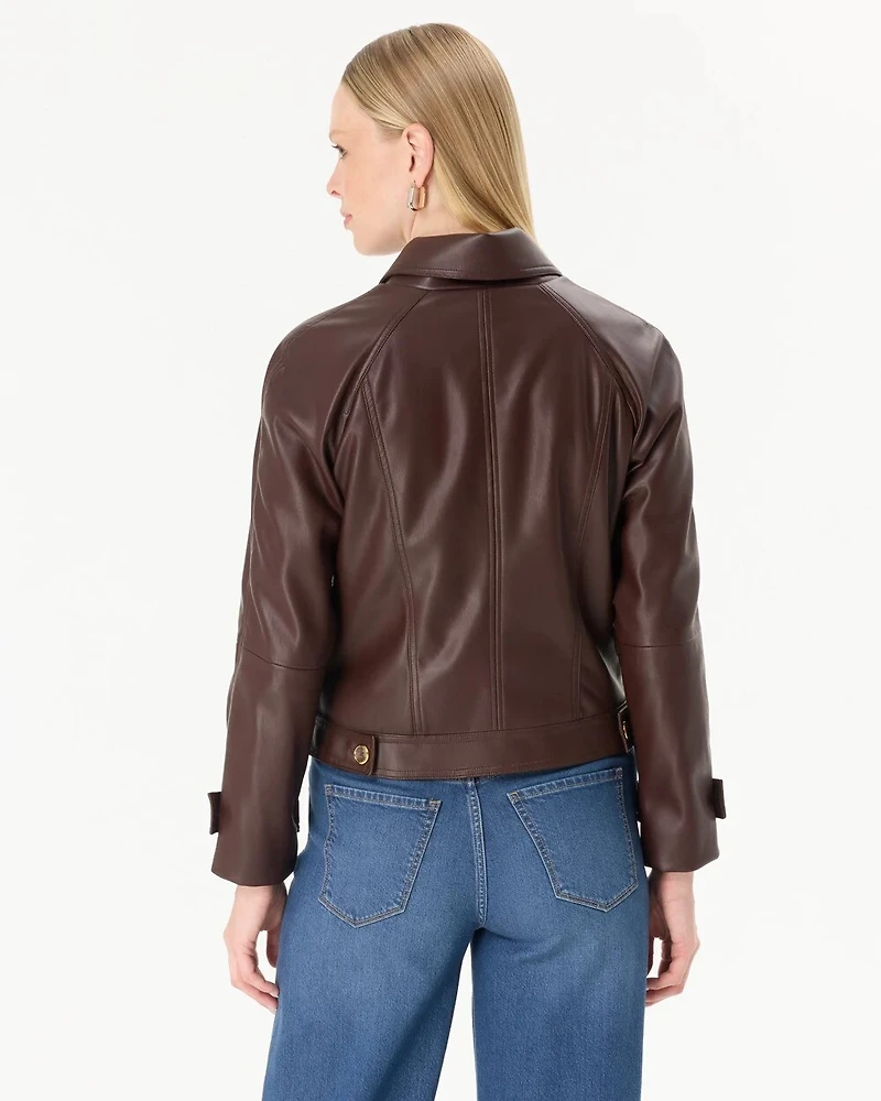 Faux Leather Jacket
