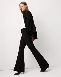 Crepe Stretch Flare Pants
