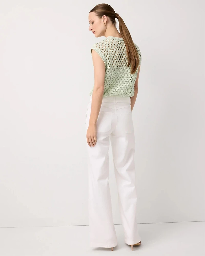 Extra High Rise Wide Leg Utility Jean