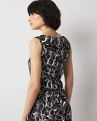 Black & White Floral Corset Top