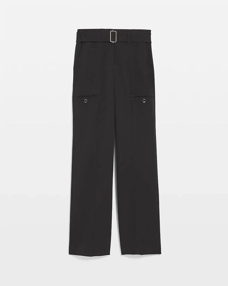 Belted Utility Wide Leg Pant