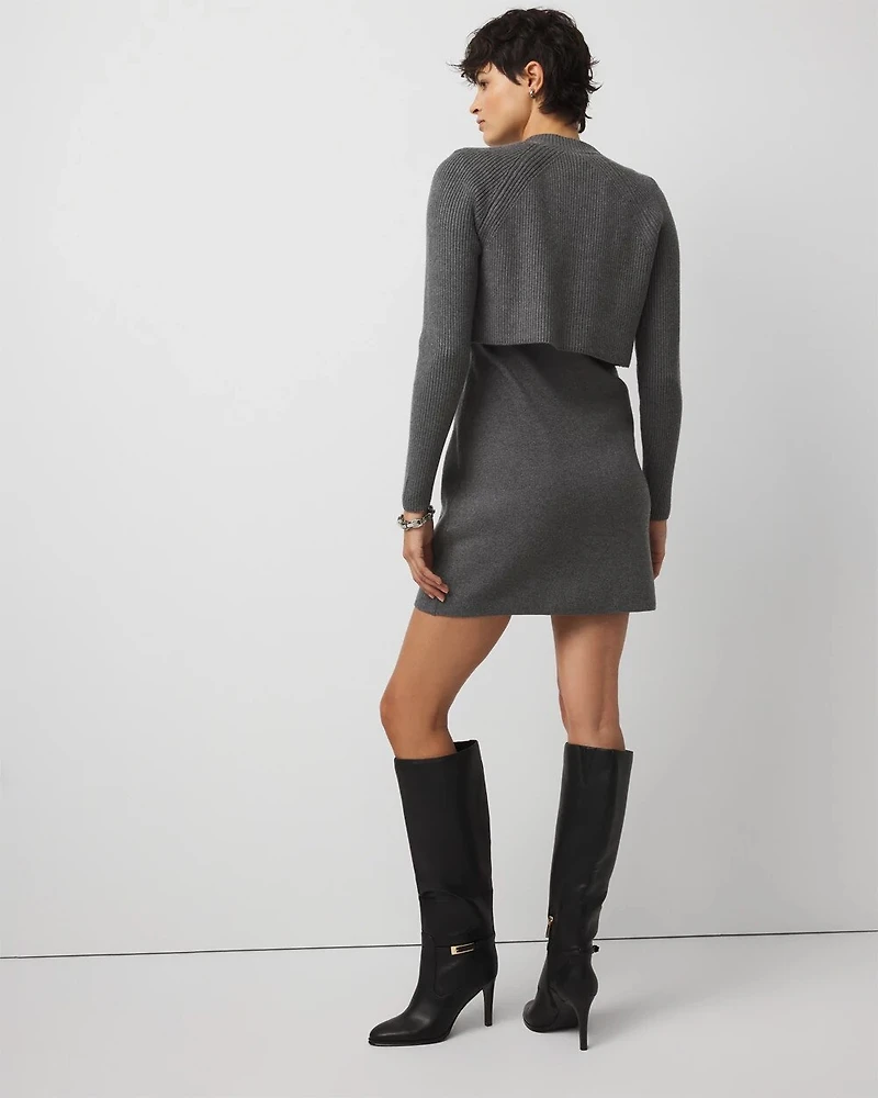 Convertible Sweater Mini Dress