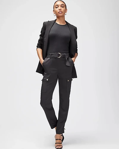 Belted Tapered Utility Trouser