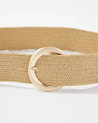 Raffia Wide Waist Belt