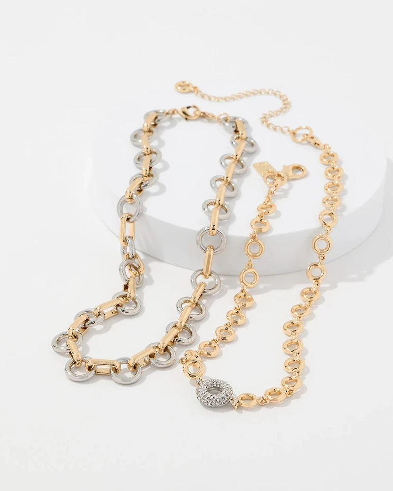 Links + Rings Convertible Necklace