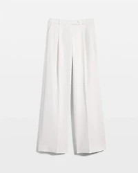 Crepe Pleated Wide Leg Pant