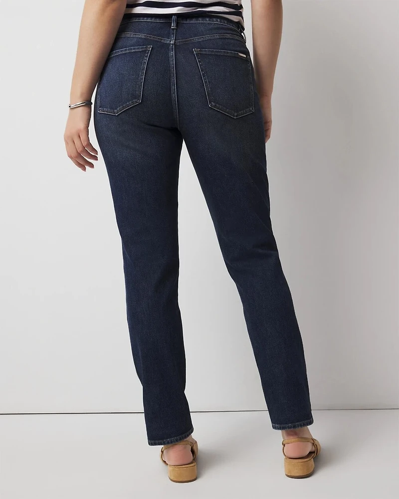 Curvy High-Rise Straight Jeans