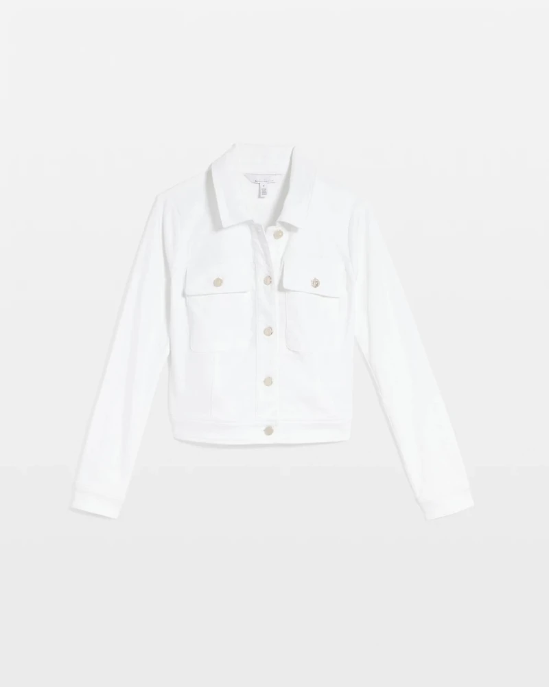 Petite Cropped Denim Jacket