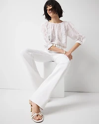 Extra High-Rise Belted Skinny Flare Jean