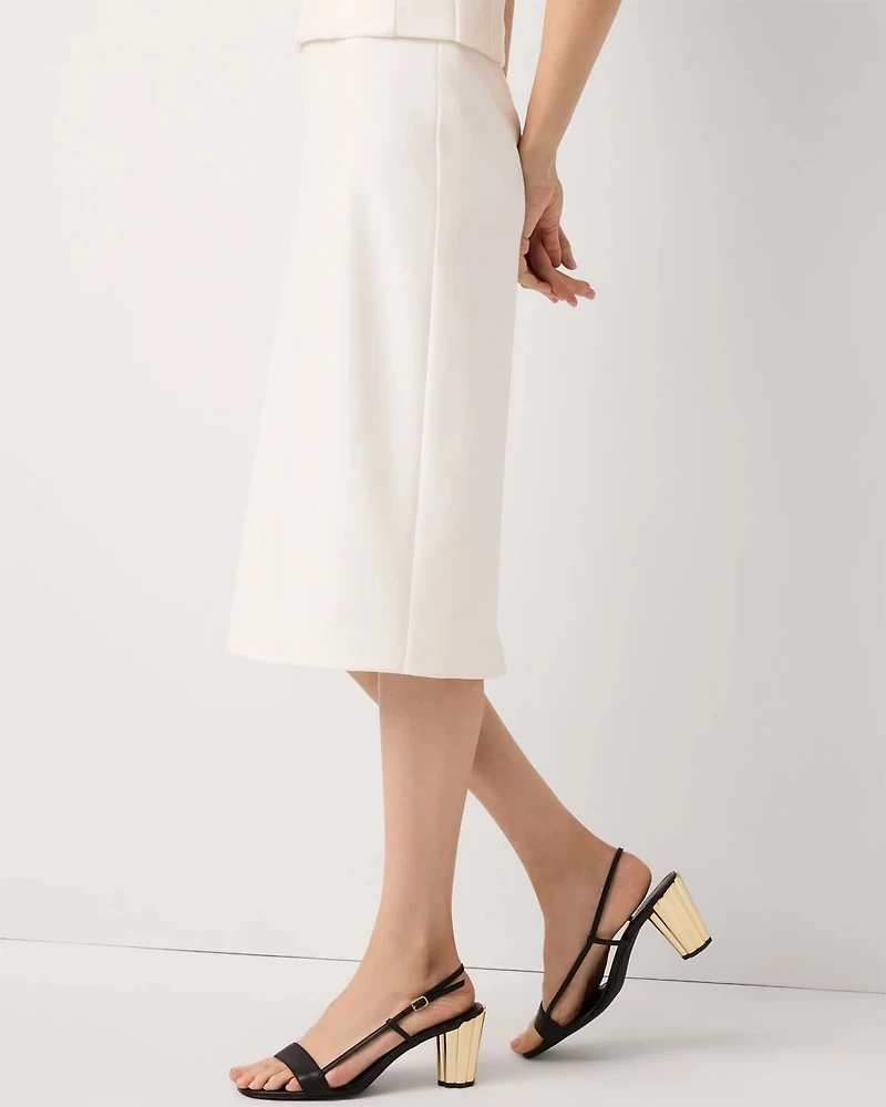 Knit Crepe Pencil Skirt