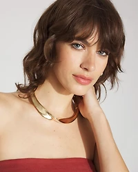 Gold Twisted Collar